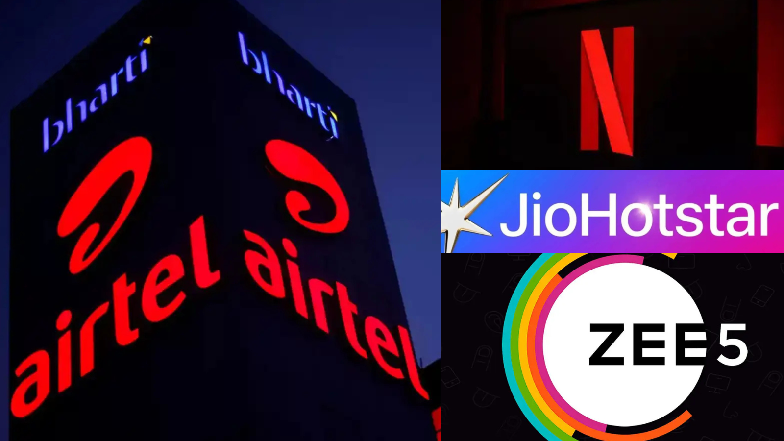 Airtel Ott Pack,ओटीटी अनेक प्‍लान एक! Airtel ने लॉन्‍च किया 279 रुपये का पैक, नेटफ्लिक्स, जियोहॉटस्टार, जी5 सब चलेंगे – airtel all in one ott entertainment pack launched rs 279 recharge offers netflix jiohotstar zee5 one month subscription