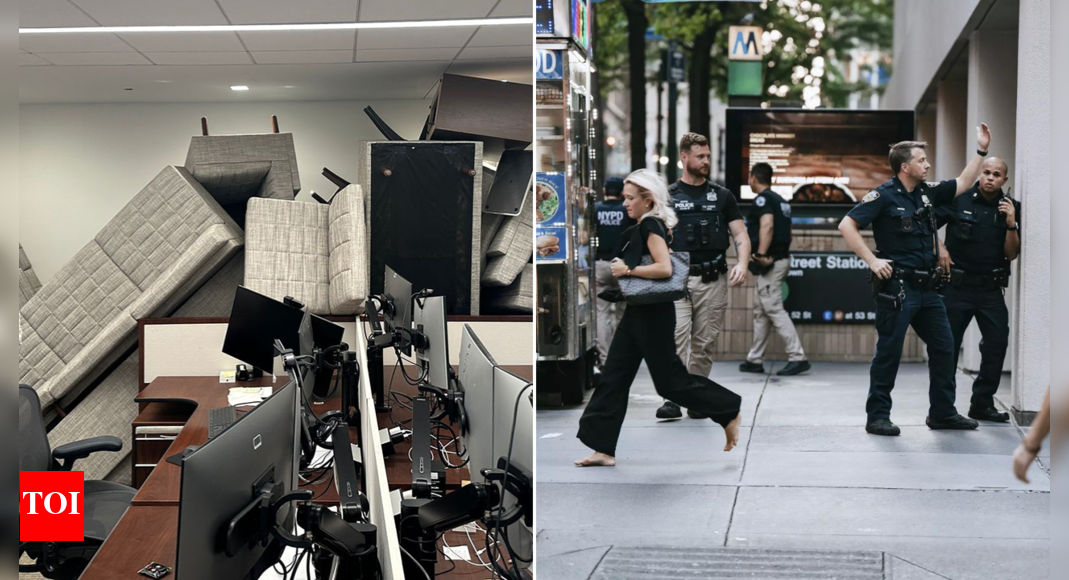 ‘People used furniture to block door’: Eyewitnesses recall terrifying moments during Manhattan building shooting; video shows chaotic scenes