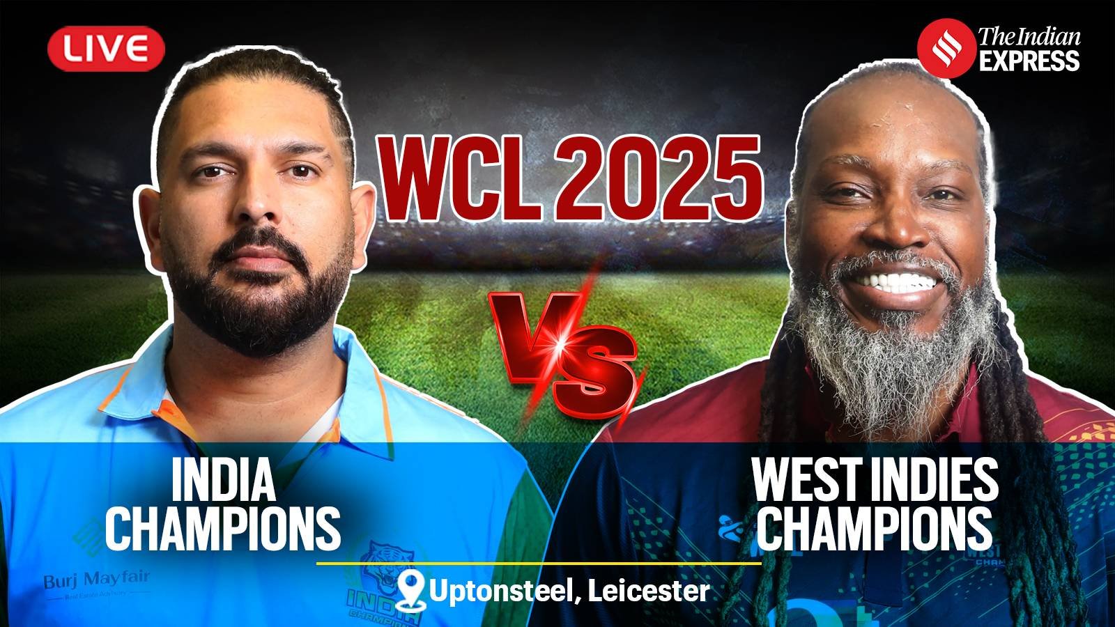 IND vs WI Champions World Championship of Legends 2025 Today’s Match Live Cricket Scorecard Updates