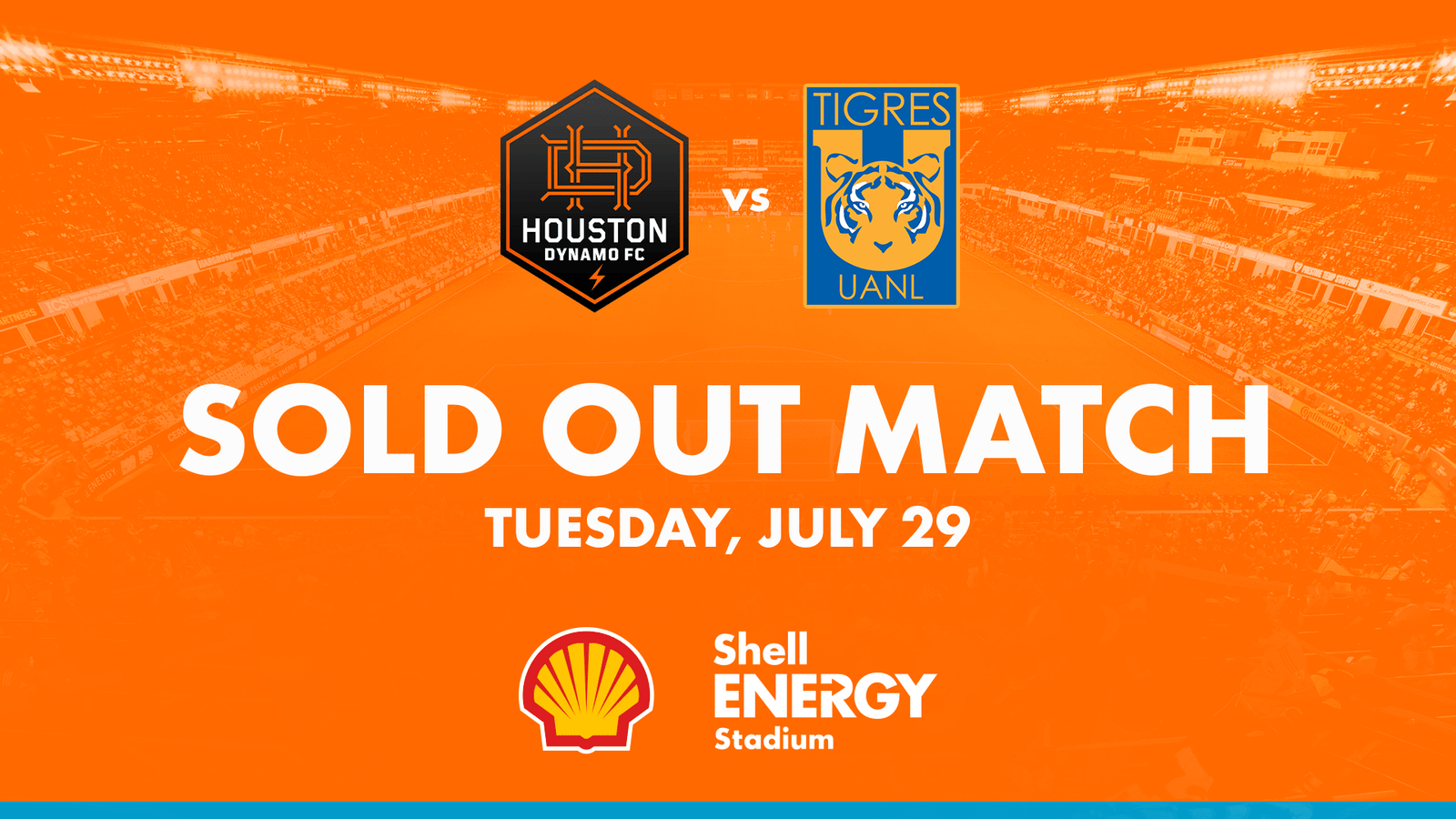 Houston Dynamo FC announce sellout for Tuesday’s Leagues Cup match versus Tigres UANL